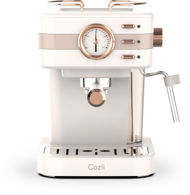 Coz!i 廚膳寶 20bar 義式蒸汽咖啡機 CO280K, 米白色