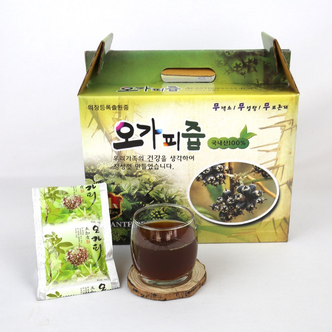 국내산 오가피 진액 오가피즙 좋은원료로 깊은맛을 더한 오가피 즙1박스60팩(100ml), 120개