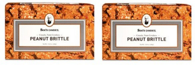 미국 sees candies 씨즈캔디 시즈캔디 피넛츠 피넛 땅콩 브리틀 141g 2개