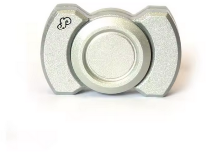 멀티모드 자기 피젯 스피너 스트레스 완화를 위한 EDC 슬라이더 장난감 ADHD 및 자폐증 환자의 집중력 향상에 도움 성인용 사무실 및 책상용 피젯 아이템, 1개, 은색