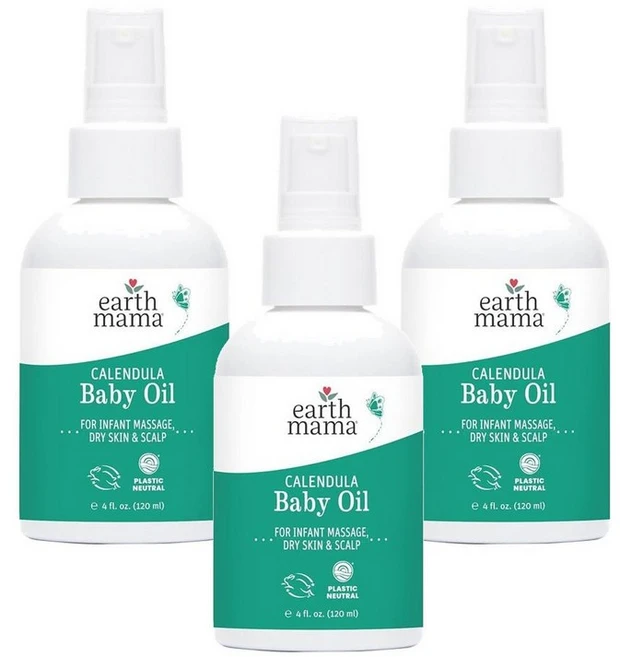 어스마마 칼렌듈라 베이비 오일 무향 120ml, 3개 - 쿠팡