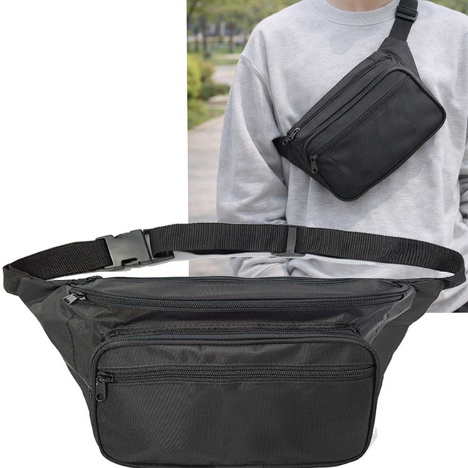 [국산] 수납공간 5곳 빅사이즈 (특대) 힙색 등색 H151 슬링백, 무지, 1개