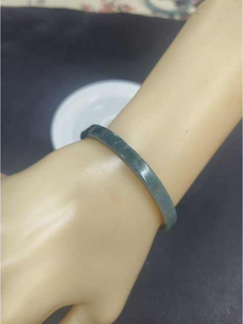 藍水翡翠鐲 保A認證 尺寸17/53.5, 1個, 17/53.5