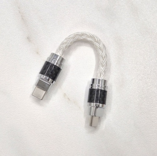 (필립mna) Silver 순은 OTG 케이블 8심 옥타실버 12cm