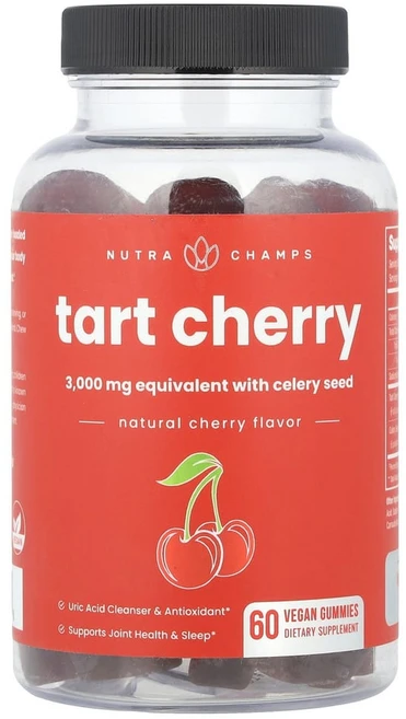 아이허브 타트체리 체리 비건 구미젤리 60개, 1개, 60회분 - 쿠팡