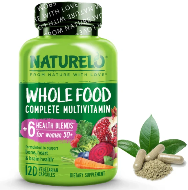 내츄렐로 천연 멀티비타민 50세이상 여성용 120정naturelo Whole Food Multivitamin for Women Over 50 120ct, 1개, 120정 - 쿠팡