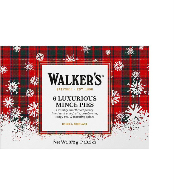 워커스 쇼트브레드 럭셔리어스 민스 파이 372g 1팩 Shortbread Luxurious Mince Pies 372g, 1개