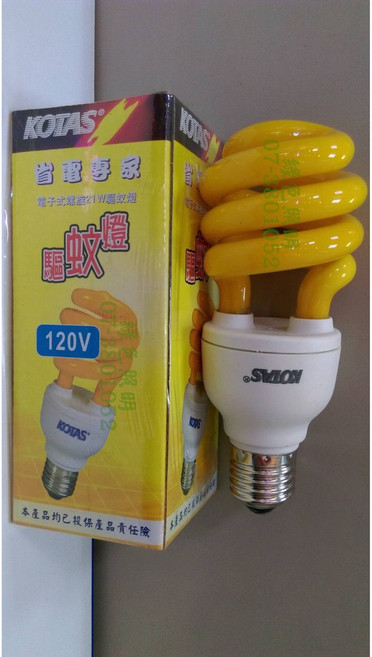 KOTAS 驅蚊螺旋燈泡 120V 電子式 檢驗合格, 1個