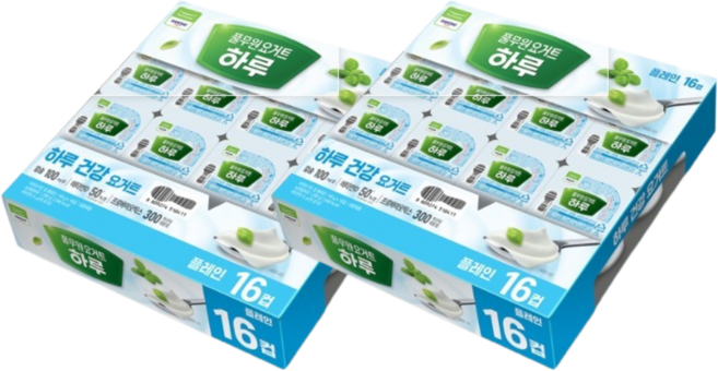 풀무원다논 하루요거트플레인, 80g, 풀무원다논 하루요거트 컵플레인 32컵, 32개입