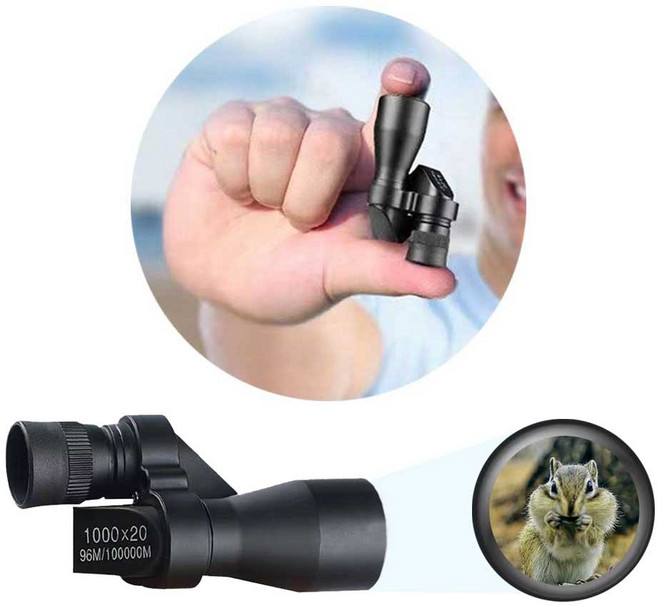 도매창고 휴대용 초소형 미니 소형 고배율 콘서트 공연용 야구장 뮤지컬 등산 낚시 미니 망원경 단망경 조류 곤충 관찰, 블랙