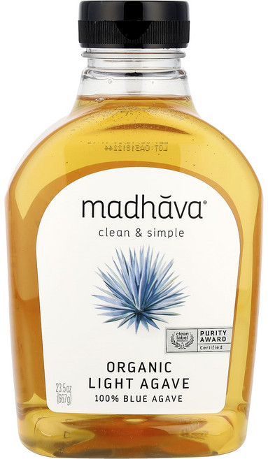 건강챙기세요 Madhava 유기농 골든 라이트 블루 아가베 23.5 oz (667 g) 백살까지오래오래, Madhava유기농골든라이트블루아가베235oz667g