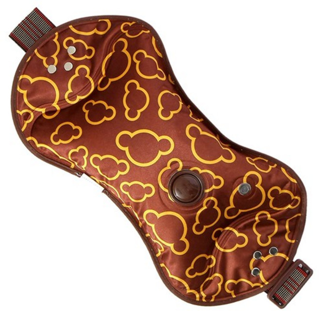 애슬라 뉴한양 온수찜질기 벨트형 곰돌이 자주, YB-01A, 곰돌이 초코