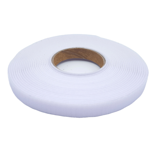 폭 2cm 국산 잘라쓰는 전선정리 암수한몸 양면벨크로타이 흰색, 일반형, [2] 10미터 3롤, 1개