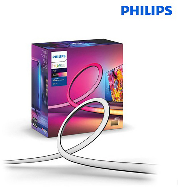 필립스 휴 그라디언트 라이트스트립 55인치 TV용 조명, 1개, 기타색