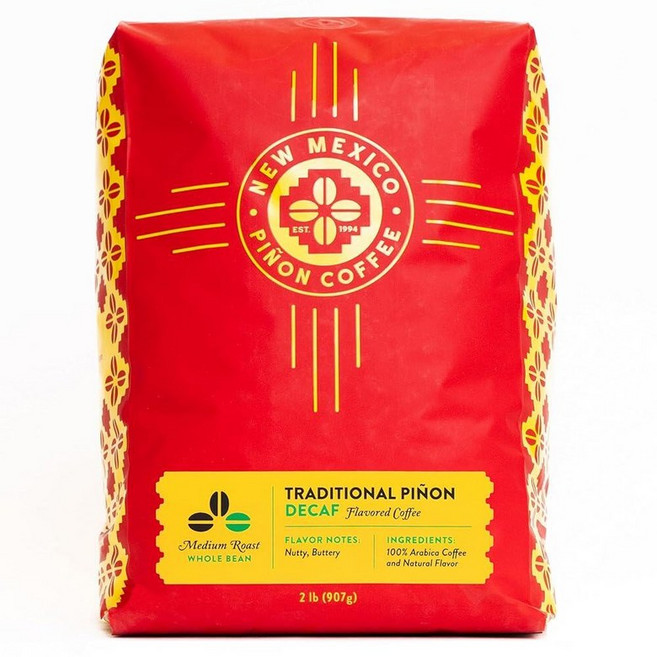 뉴 멕시코 피논 커피 맛 전통 원두 2파운드 223943, Traditional Piñon Whole Bean, 907g, 1개