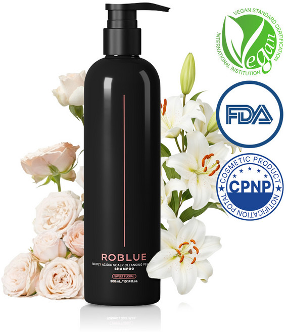 로블루 약산성 두피청정 퍼퓸샴푸, 300ml, 1개