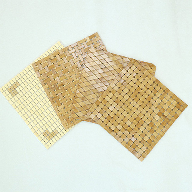 미조데코 1+1 여름방석 대나무 차량 사무실 의자 소파 통풍 냉감 쿨방석, 나비마작방석 1+1