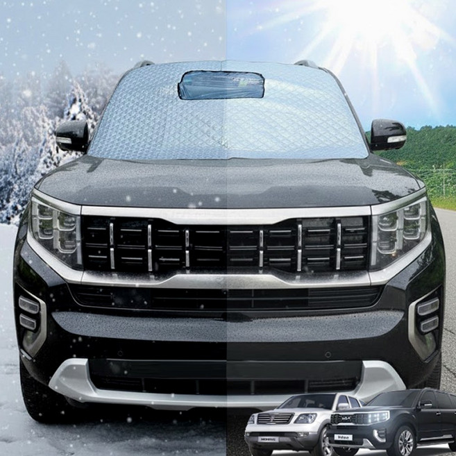 벤비아믹스 모하비 호환 자석 성에커버 햇빛가리개 블랙박스 주차카바 야외주차 사계절 차박용품 사생활보호 00753, SUV