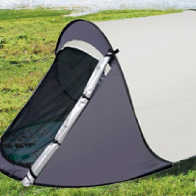 간이 캠핑 낚시 피크닉 해변 소풍용 경량 쉘터 자동 설치형 팝업 텐트 1인용 원터치 텐트, 1-2인용