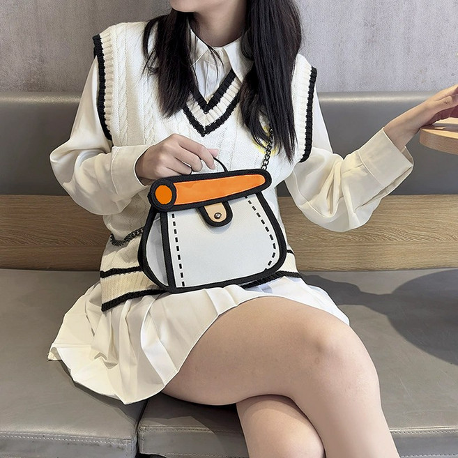 마술사 만화 캔버스 크로스백 숄더백