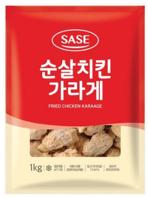 사세 순살 치킨 가라게 1kg (아이스팩 아이스박스포함가), 1개