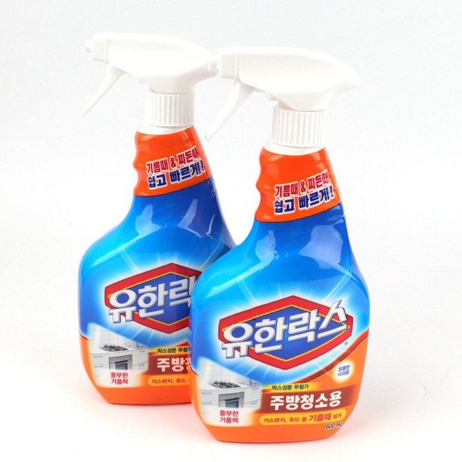 세정제 주방청소용 600ml 세제 2p 용기 유한락스