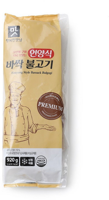 아워홈 행복한맛남 언양식 바싹불고기, 5개, 920g