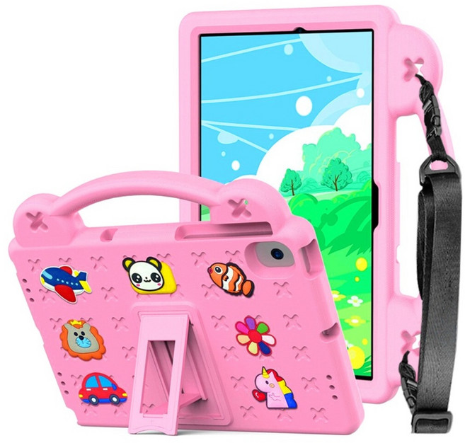 갤럭시탭 애니멀 비츠 에바폼 스트랩 케이스, 핑크