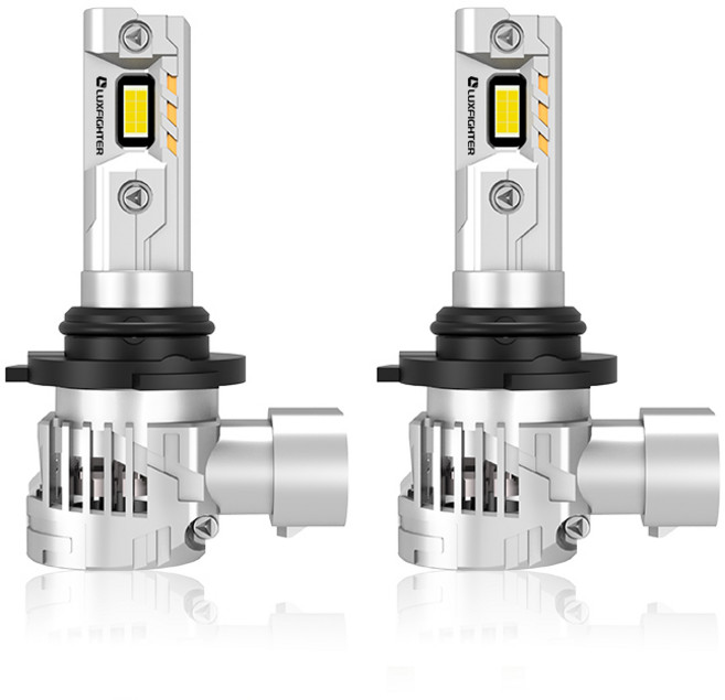 Q66 자동차 LED 전조등 전구 헤드라이트 12V H4 H7 H8, 9005, 1세트