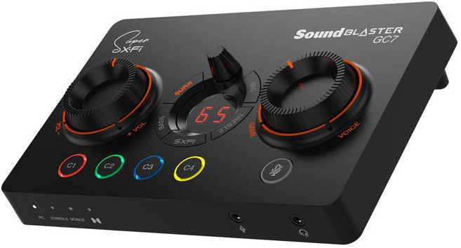 크리에이티브 사운드 블라스터 GC7 외장 사운드 카드, SB1850, 1개