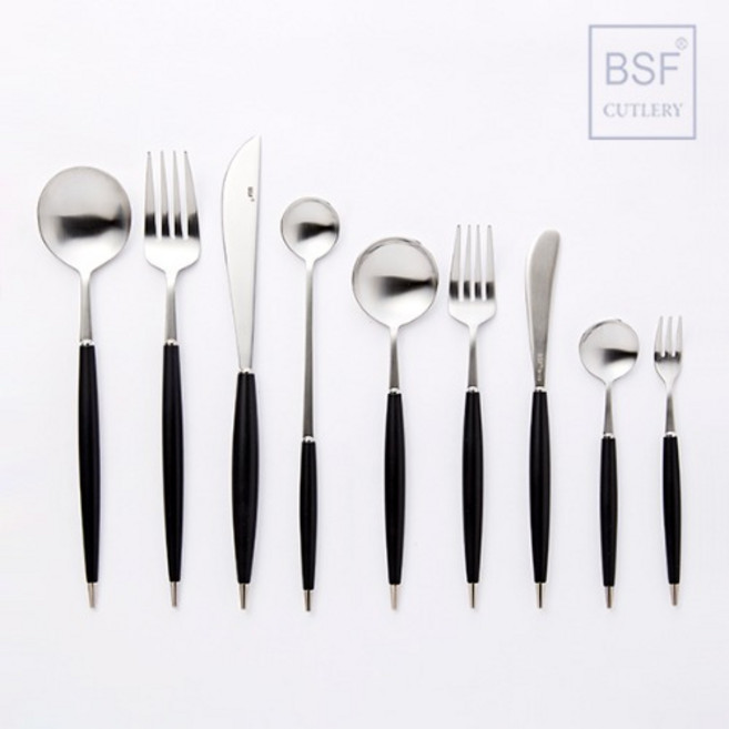 몽블랑 큐티 커트러리(블랙) 양식기, 디너스푼/DS (560595), 1개