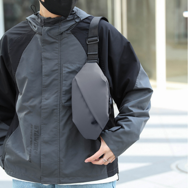 MNS 라인 크로스바디 힙색