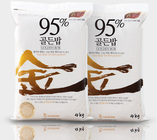 고시히카리 부드러운 프리미엄 현미 골든밥 95% 4kg, 2개
