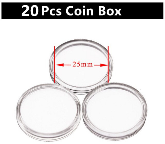 NFC 동전 태그 키 13.56MHz NTAG 215 카드 라벨 RFID 초경량 25mm 직경 원형 상자 Tagmo 용 20 개