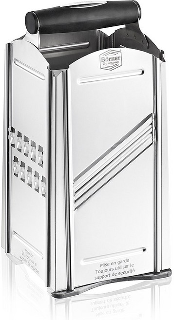 헤스타 베르너 독일 stainless 오리지널 4in1 콤비쉐프 치즈채칼 치즈강판 쉐프채칼 편썰기 채썰기 무채칼 양배추채칼, 1개