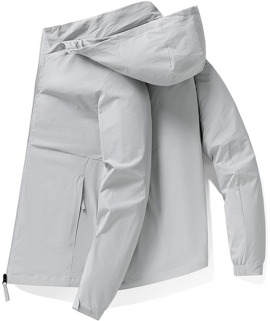 에버유어스 남성 바람막이 점퍼 아웃도어 등산복 후드 탈 부착자켓