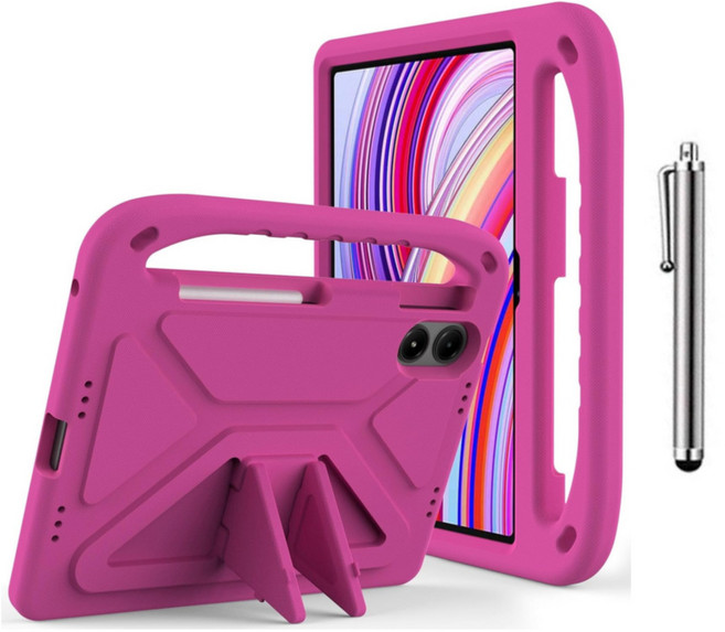 케이스나라 샤오미 레드미 패드 프로 12.1인치 호환 안전 에바폼 케이스 커버 XiaoMi RedMi Pad Pro, 핑크