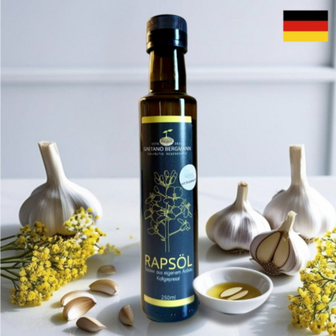 독일산 개타노 마늘향 유기농법 유채씨 오일 마늘유채유, 1개, 250ml