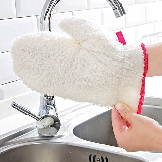 장갑형 수세미 방수 설거지 장갑 주방용 벙어리형 (특가)_ 20276555EA