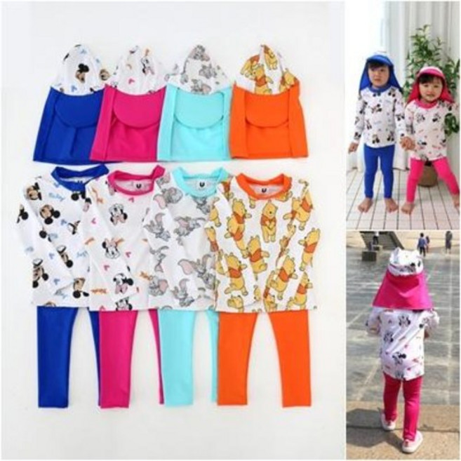 아기 유아 디즈니래쉬가드 수영복