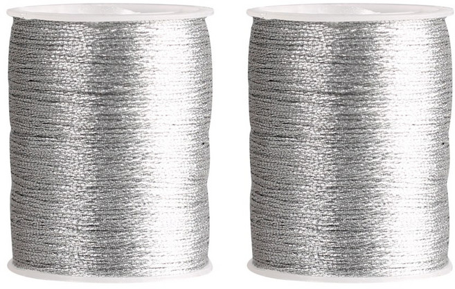 [모핸] 금사 은사 2롤 (총 50m), 1개