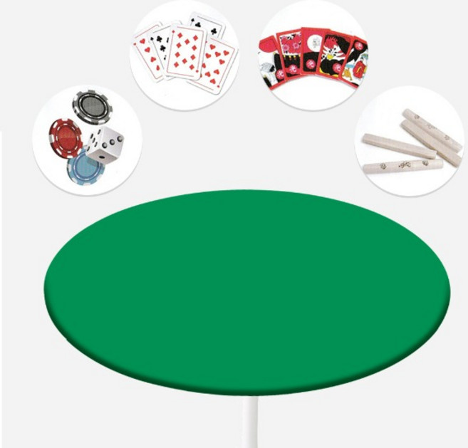 당구다이천 커버 식탁보 테이블보 포커원탁 오락용 화투판 당구대천 라사지, 대형, 그린