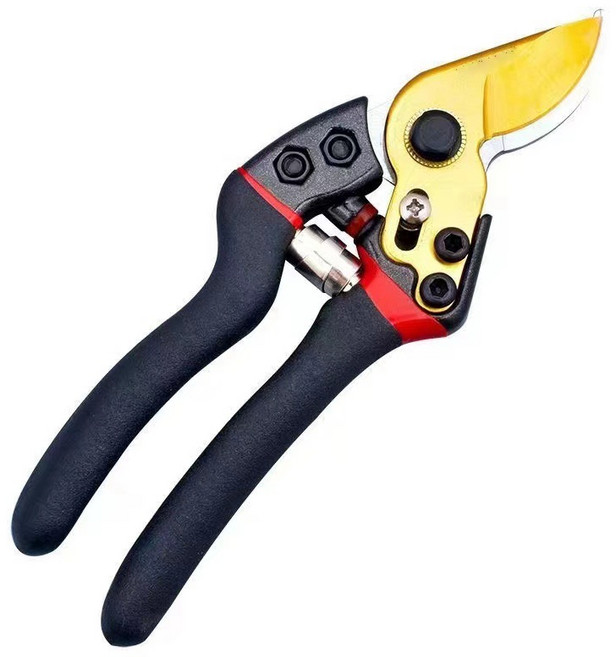 SK5 滑輪多功能園藝剪刀 修枝剪 果枝剪 樹剪 花剪 高枝剪 樹枝剪 花藝剪刀 園藝工具, 1個, 黑金款修枝剪