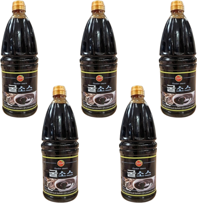 진미 굴소스 2250g 대용량 고농축 시그니처, 5개, 2.25kg