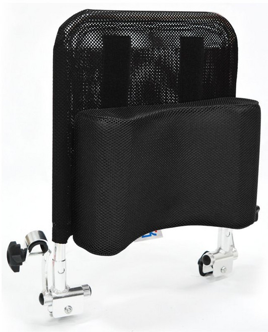 휠체어 등받이 탈부착 쿠션 머리 받침대 각도조절 지지대, 검은색, 1개, 검은색