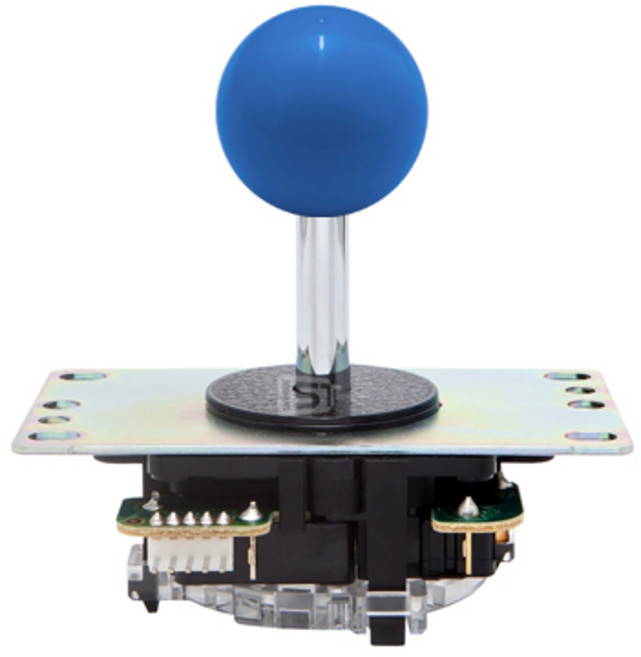 아이에스티몰 산와 JLF 4각 아케이드 게임 레버(JLF-TP-8YT), 1개, 다크블루