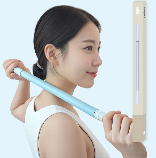 올바름 마사지스틱 종아리 승모근 마사지롤러, L, 1개