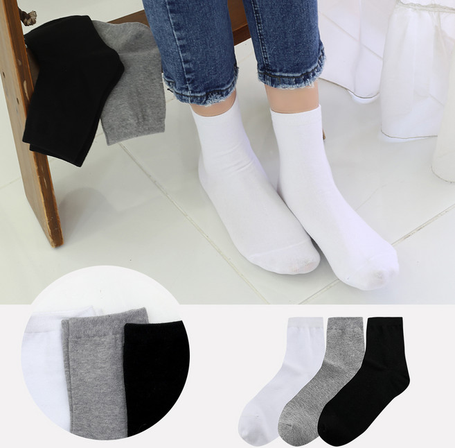 투투삭스 [여성] 기본 중목 양말 1켤레