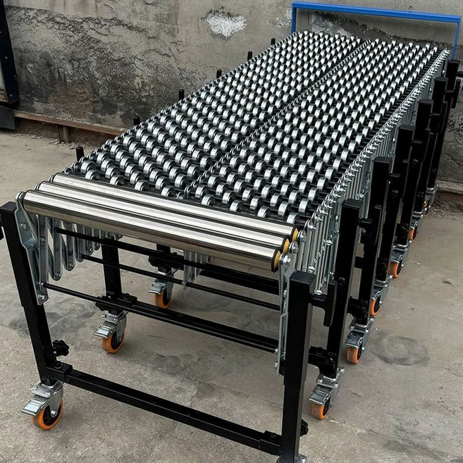 컨베이어레일 자바라 차 수동 창고 컨베어롤러 물류, 1개, 보강형 금속 탄소강 60cm