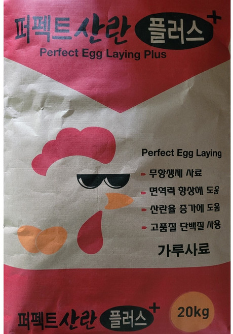사료창고 퍼펙트산란 가루 닭사료, 1개, 20kg